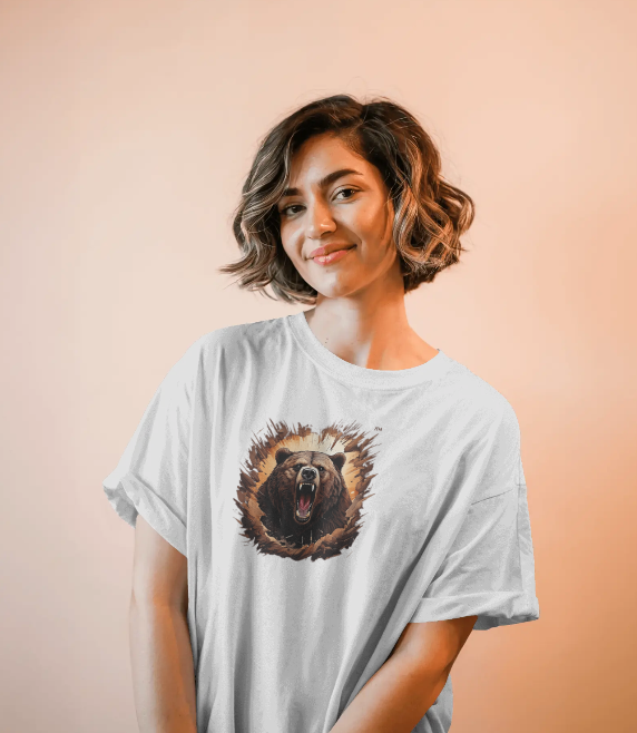 KYRAS : Cute Polar Bear Oversized T-Shirt