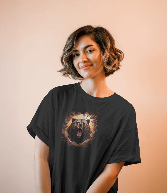KYRAS : Cute Polar Bear Oversized T-Shirt