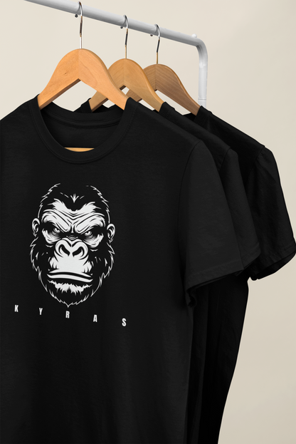 KYRAS: Kyras Urban Gorilla Graphic Round Neck T-Shirt