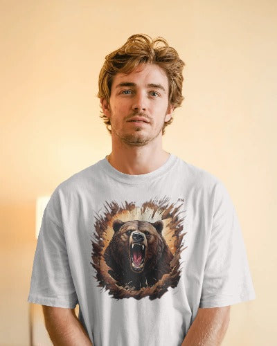 KYRAS : Cute Polar Bear Oversized T-Shirt