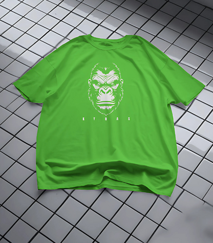 KYRAS: Kyras Urban Gorilla Graphic Round Neck T-Shirt