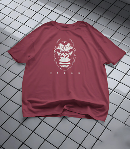 KYRAS: Kyras Urban Gorilla Graphic Round Neck T-Shirt